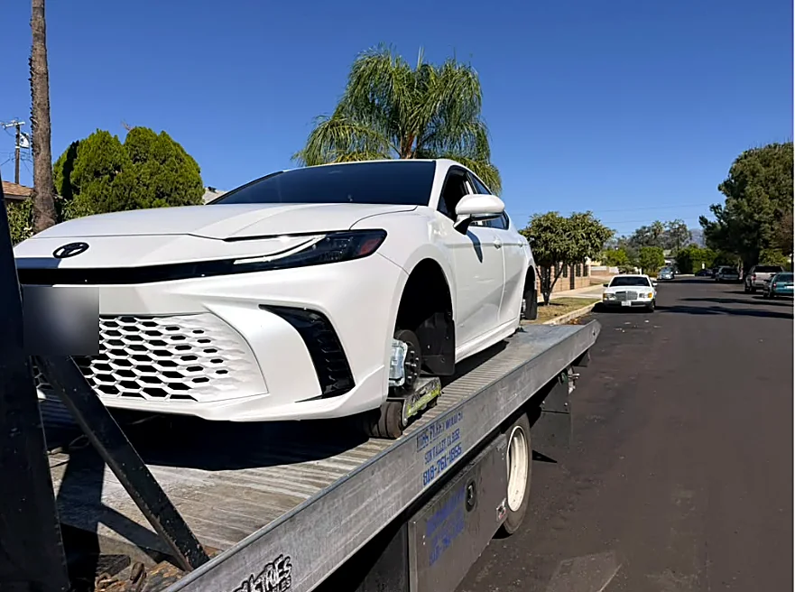 Ready to roll: Loaded, strapped and ready to deliver